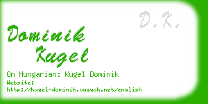 dominik kugel business card